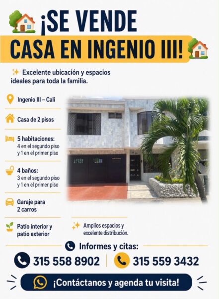 Venta de casa en el Ingenio III
